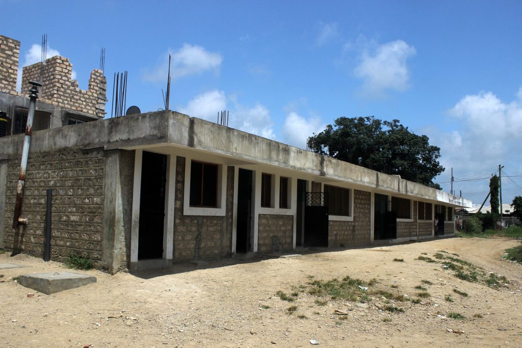 ground floor of school for poor children Mombasa