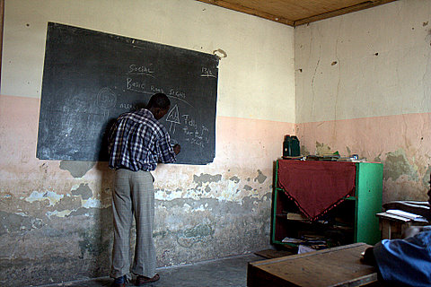 Bernard in first school Mgongeni
