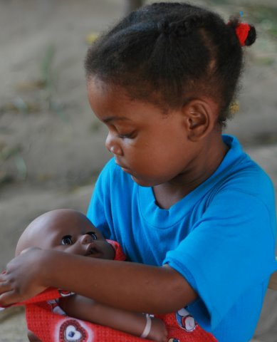 Nursery child at Miche Bora