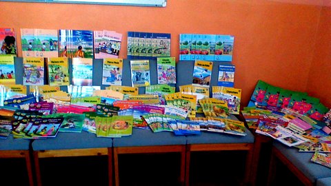 Deepings Rotary bought books for Mustard Seed
